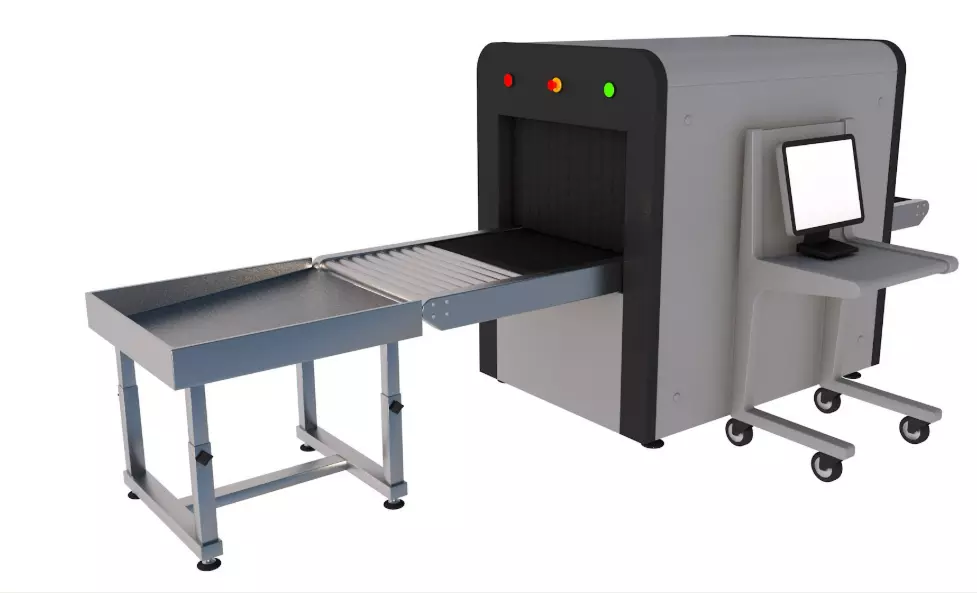 Airport Collection X-Ray Machine With Metal Detector 3D model_10