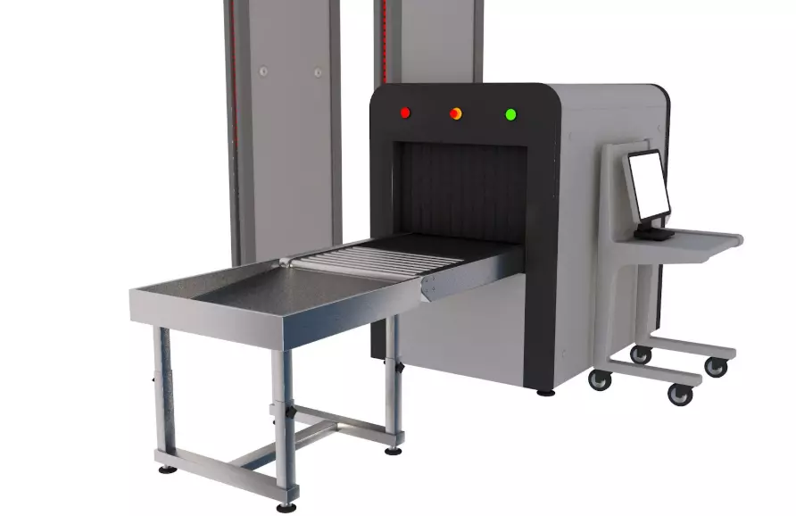 Airport Collection X-Ray Machine With Metal Detector 3D model_4