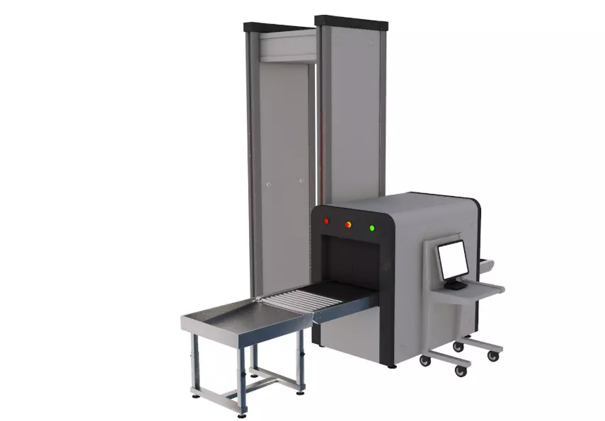 Airport Collection X-Ray Machine With Metal Detector 3D model_16