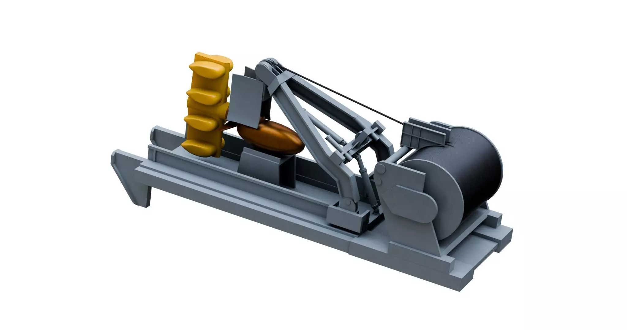 CAPTAS-4 towed array sonar  3D model_3