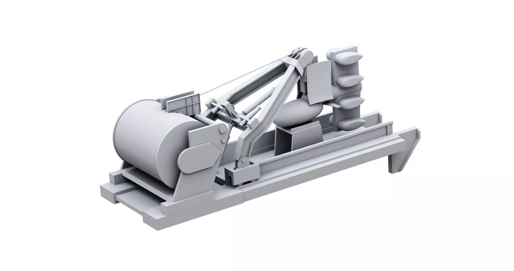 CAPTAS-4 towed array sonar  3D model_5