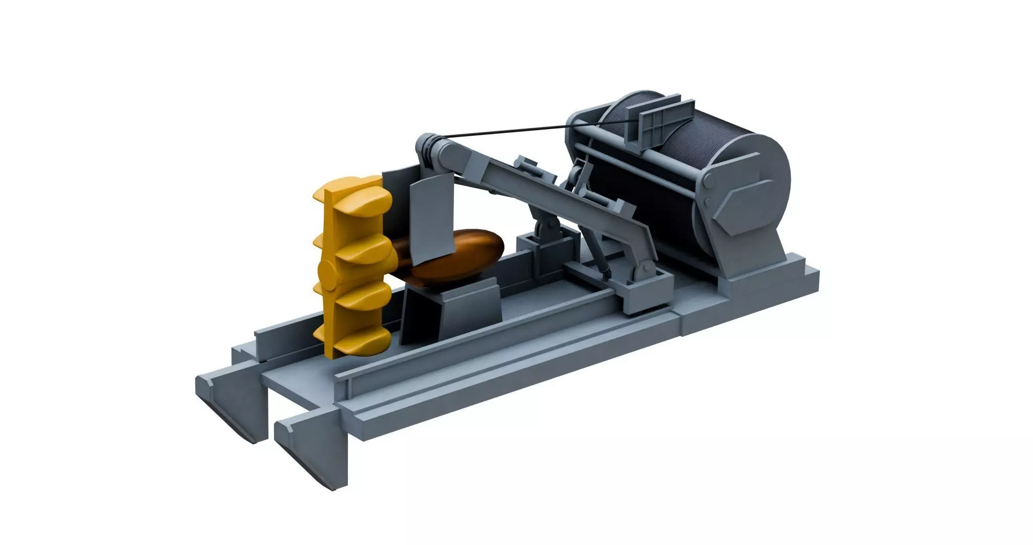 CAPTAS-4 towed array sonar  3D model_2
