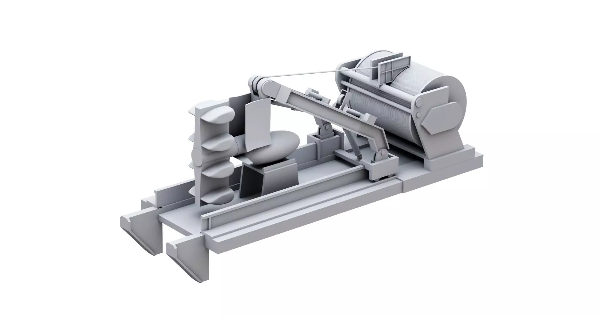 CAPTAS-4 towed array sonar  3D model_6