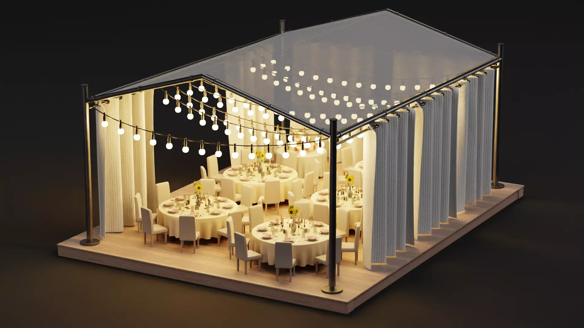 -Wedding Gazebo- 3D model_6