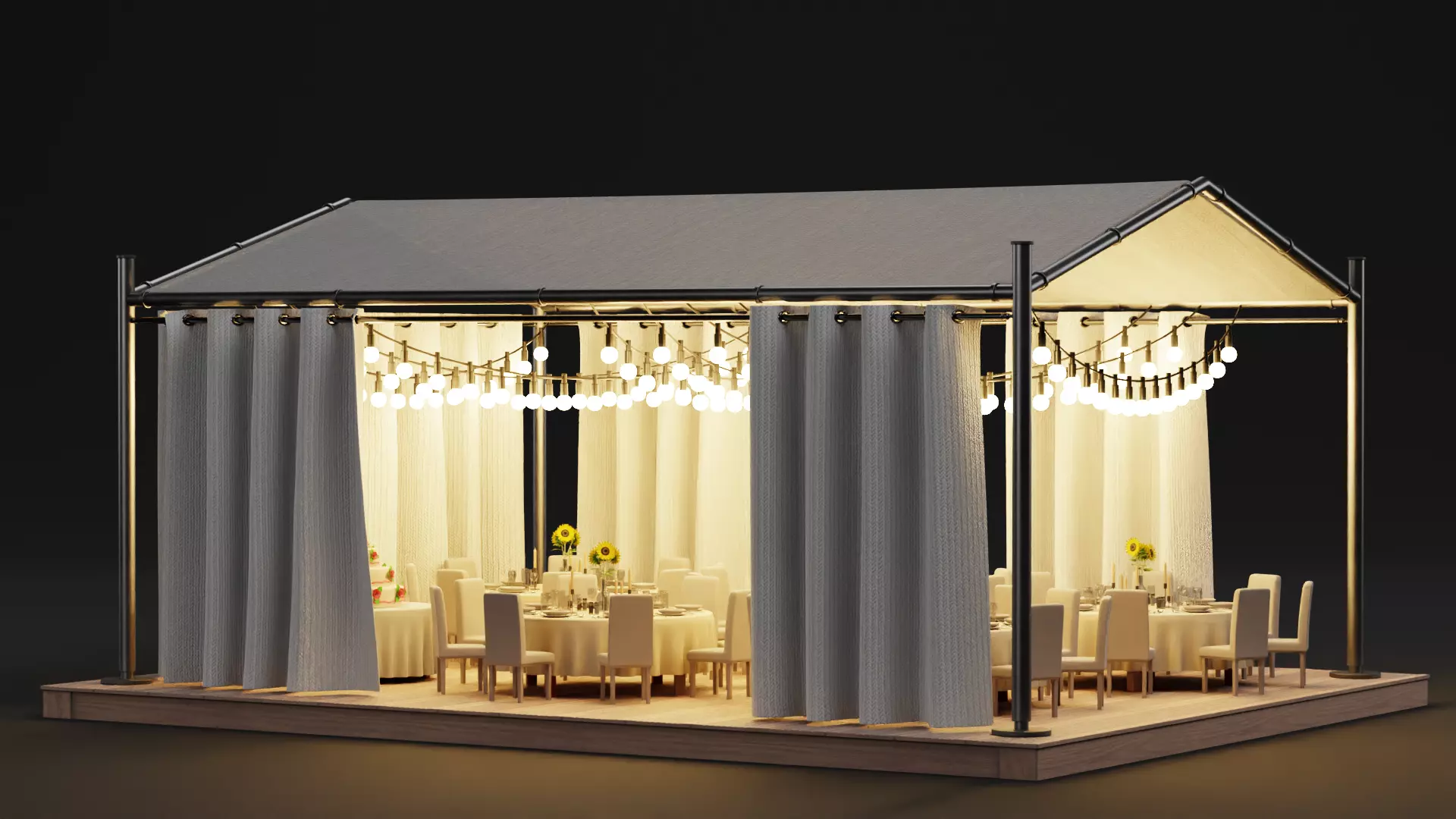 -Wedding Gazebo- 3D model_4