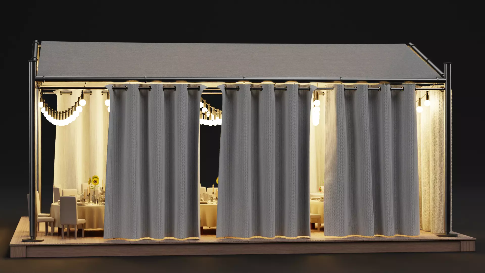 -Wedding Gazebo- 3D model_7