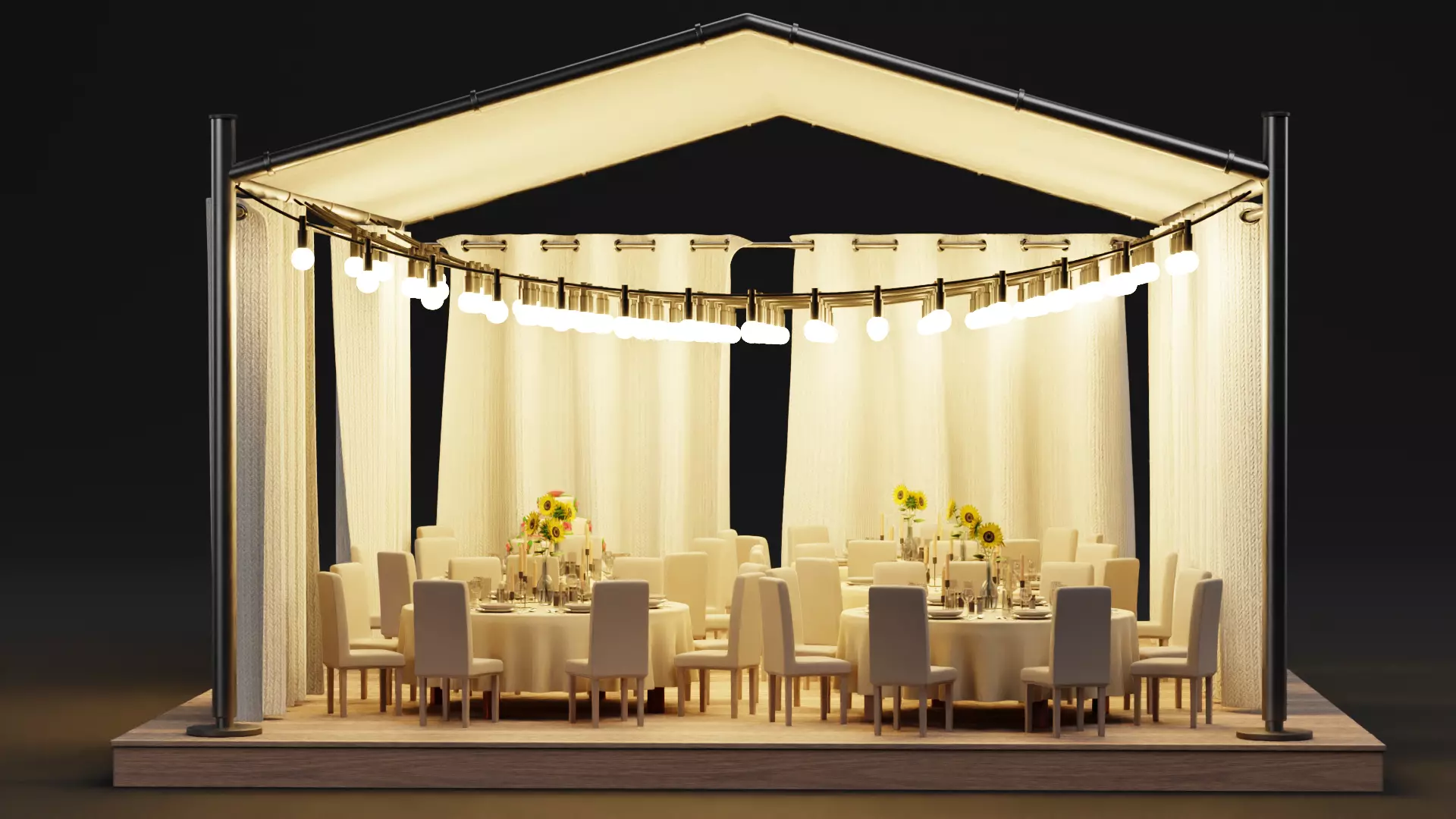 -Wedding Gazebo- 3D model_1