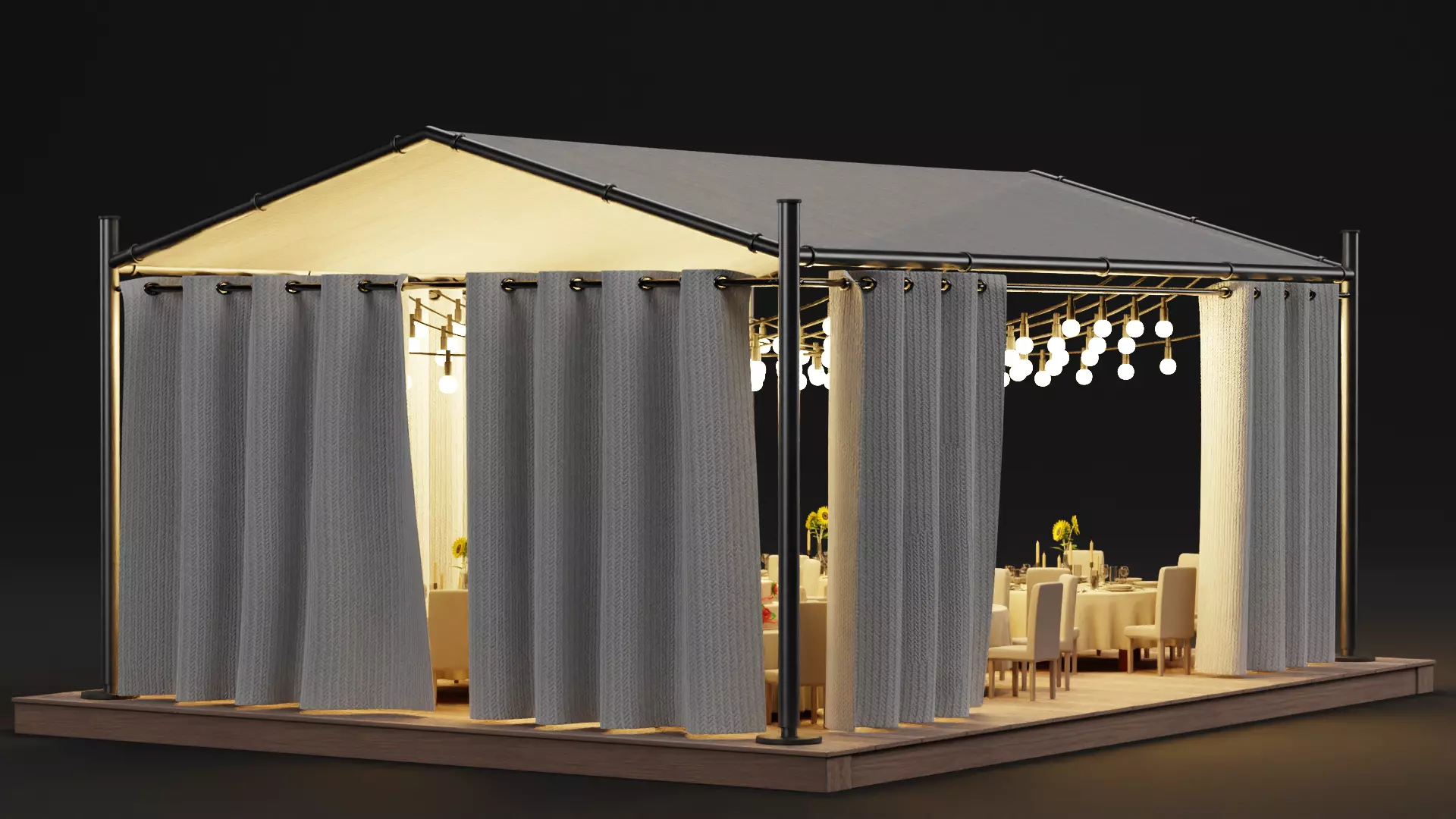 -Wedding Gazebo- 3D model_2