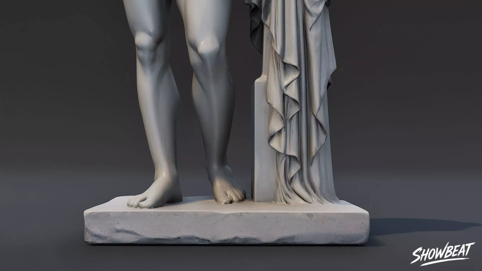 Hermes and the Infant Dionysus Low-poly 3D model_7