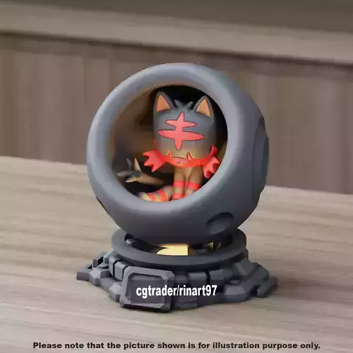 Litten healing machine pods 3D print model