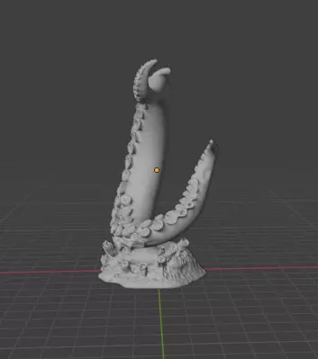 Octopus Hand Headset Holder 3D print model_4
