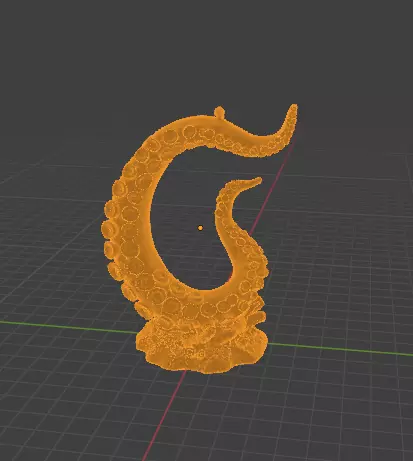 Octopus Hand Headset Holder 3D print model_2