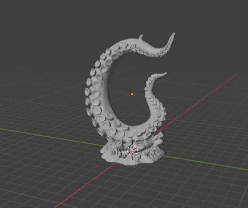 Octopus Hand Headset Holder 3D print model_1