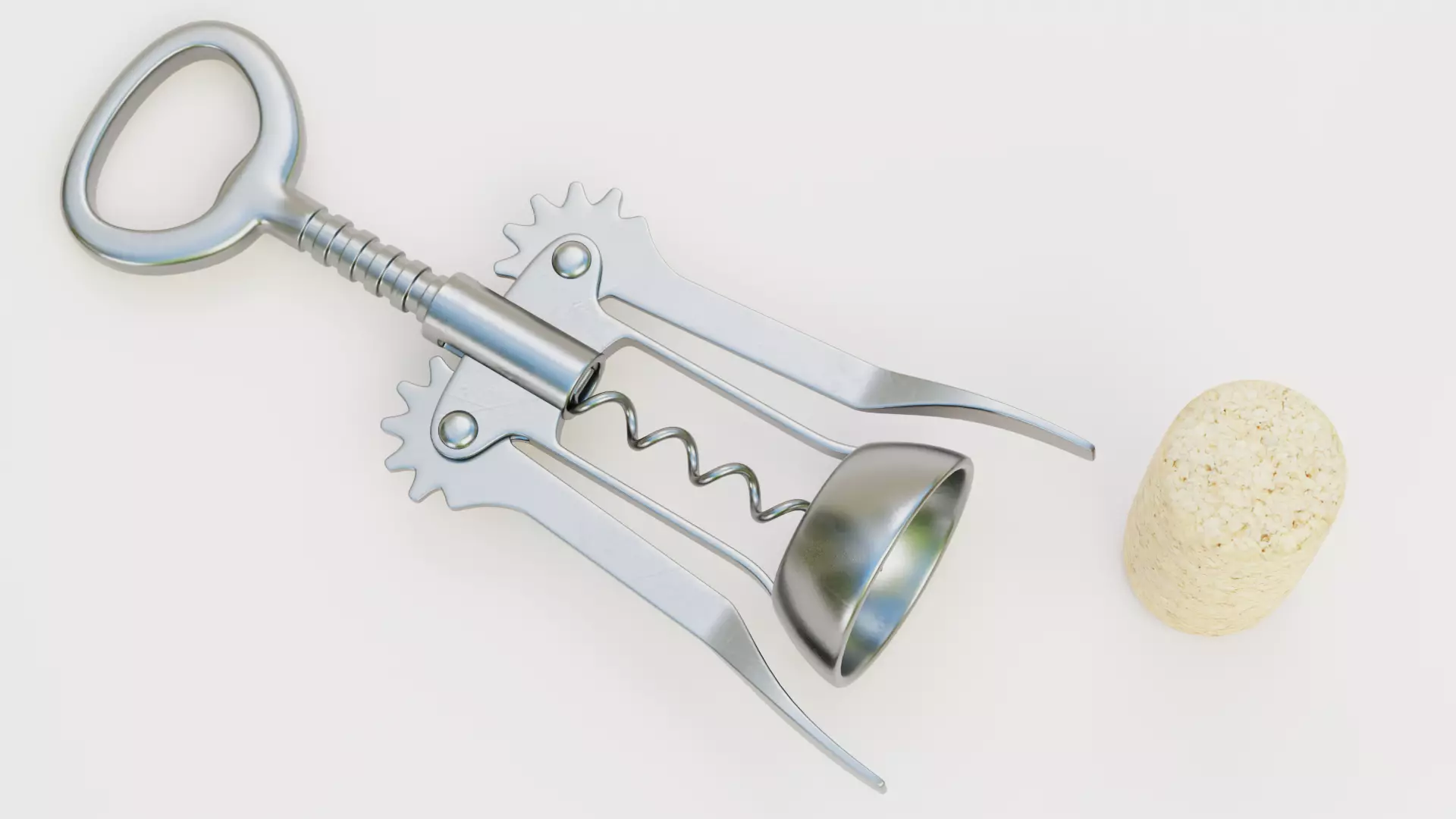 -White Wine Set- 3D model_5