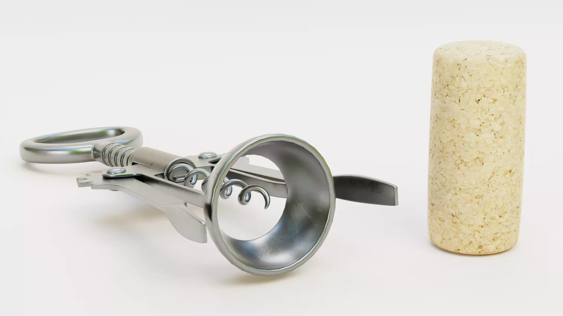 -White Wine Set- 3D model_6