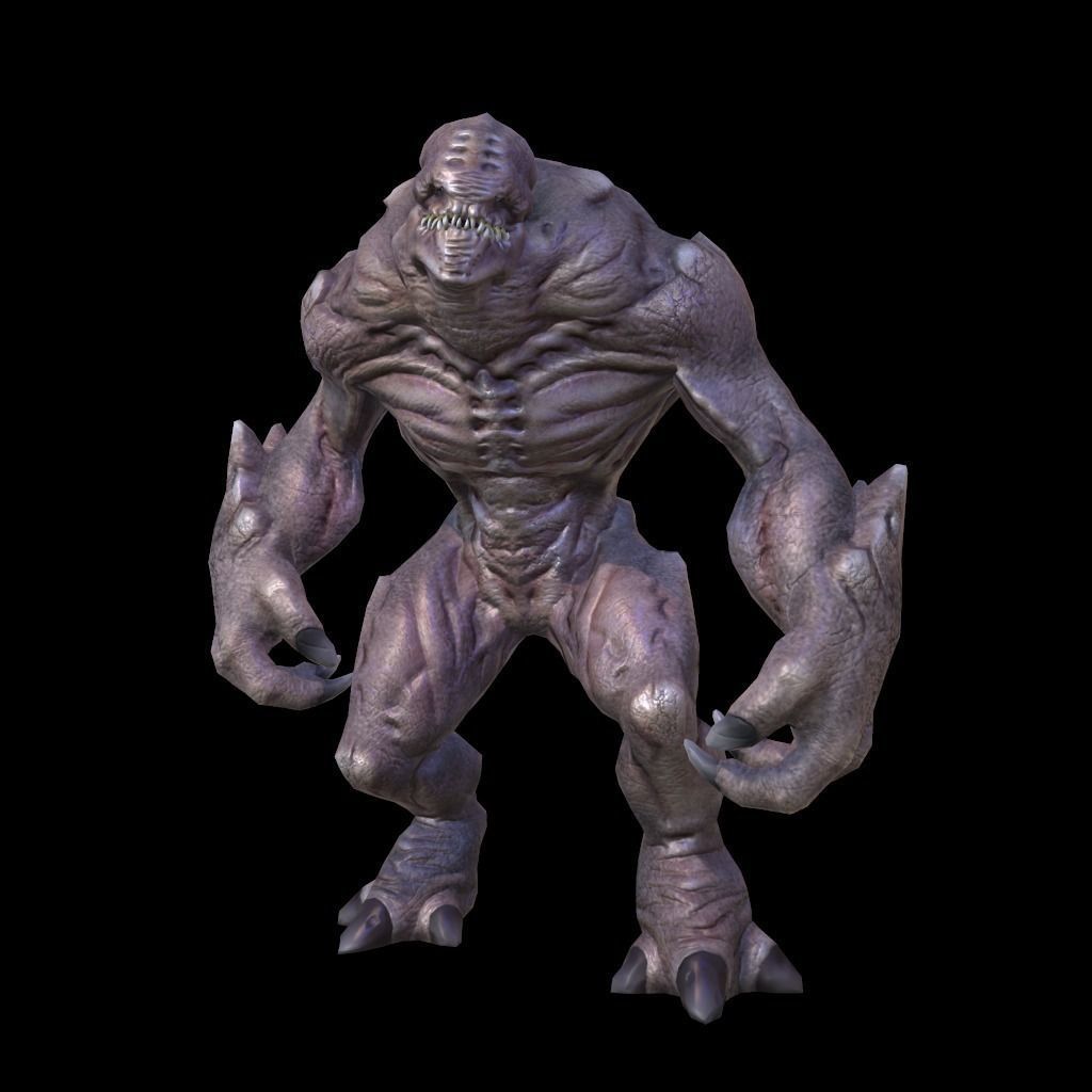 Creature Shell Low-poly 3D model_2
