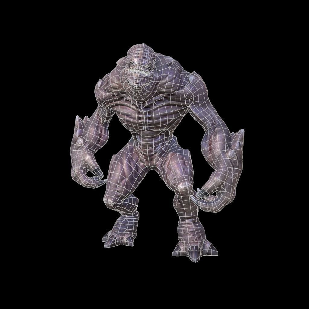 Creature Shell Low-poly 3D model_6