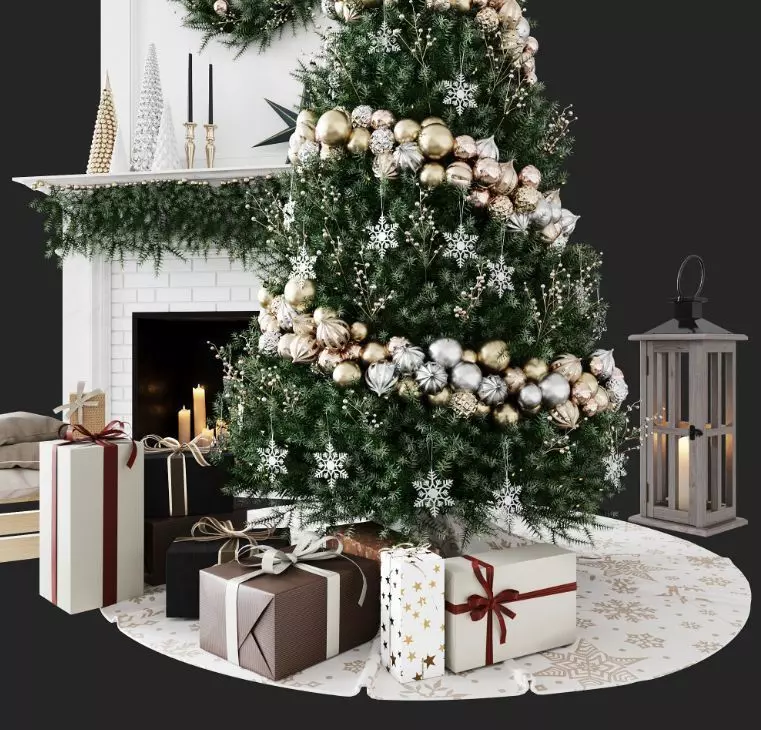 Christmas Decorative set sk 1 3D model_1
