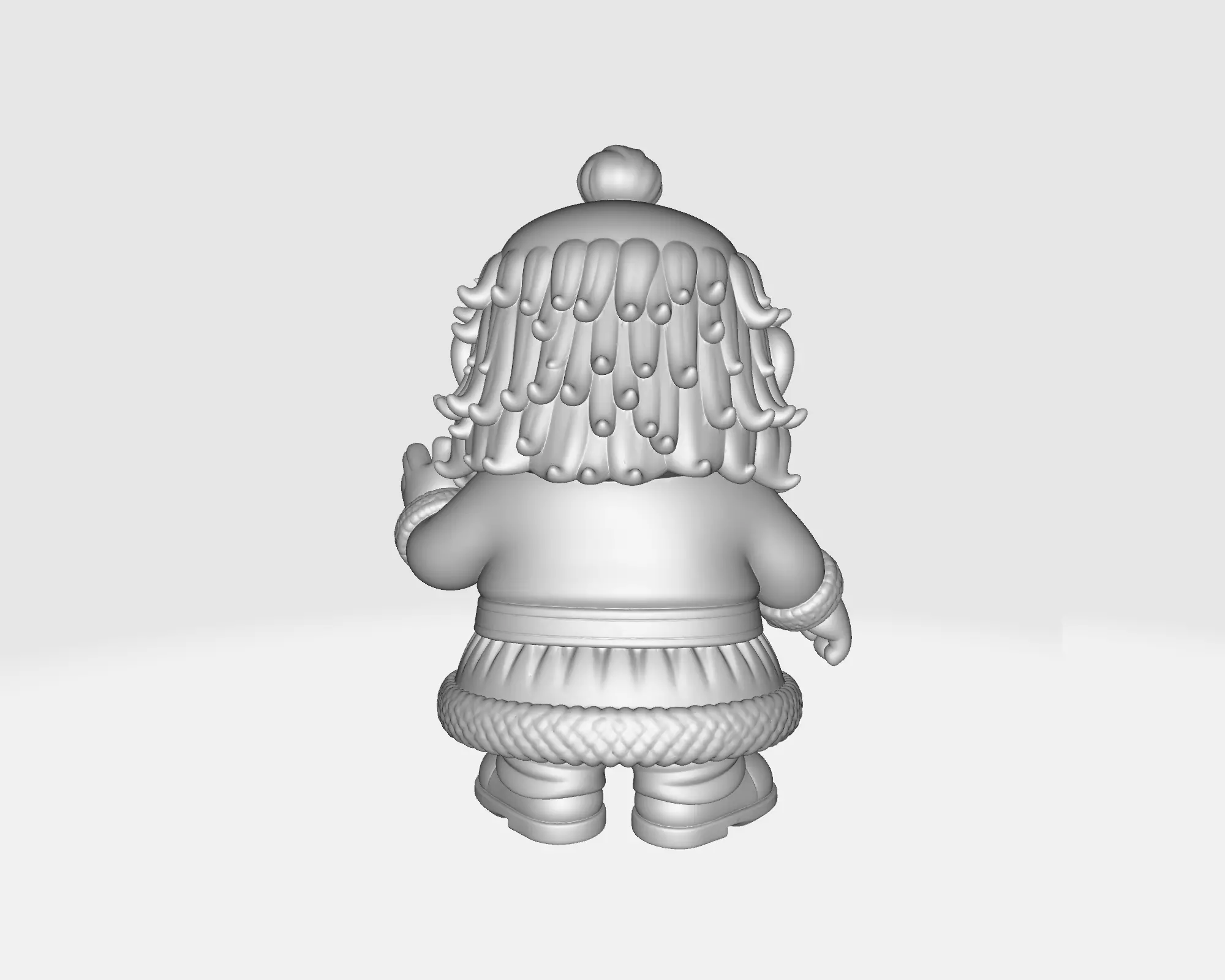 Candy Santa Claus Figurine Whimsical Holiday Santa Decoration 3D print model_8