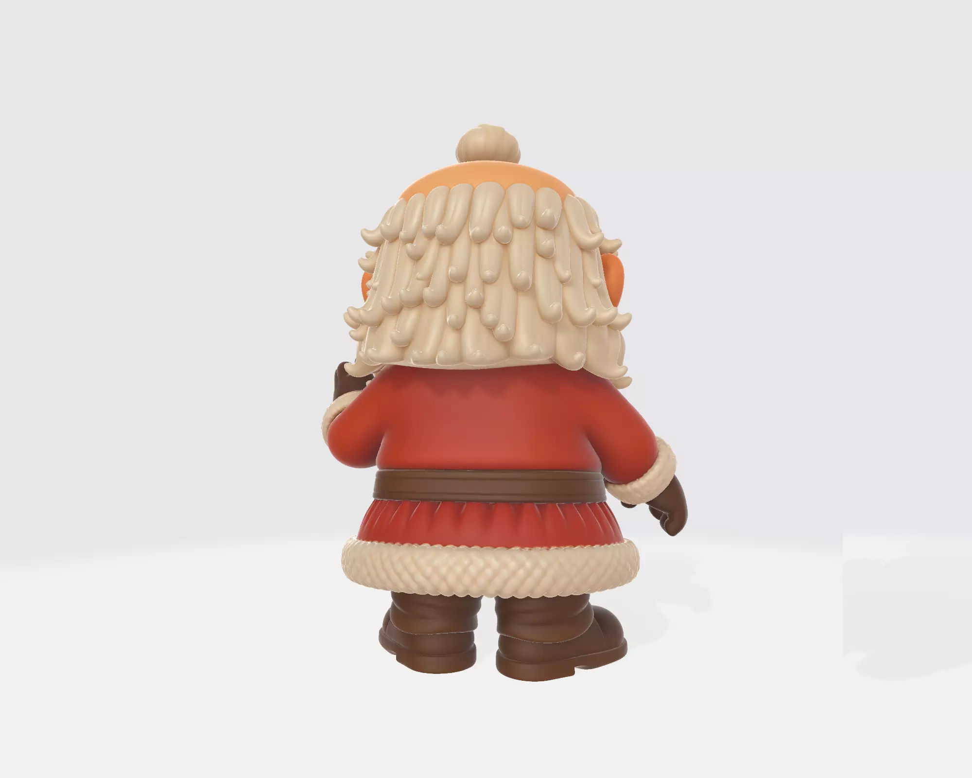 Candy Santa Claus Figurine Whimsical Holiday Santa Decoration 3D print model_6