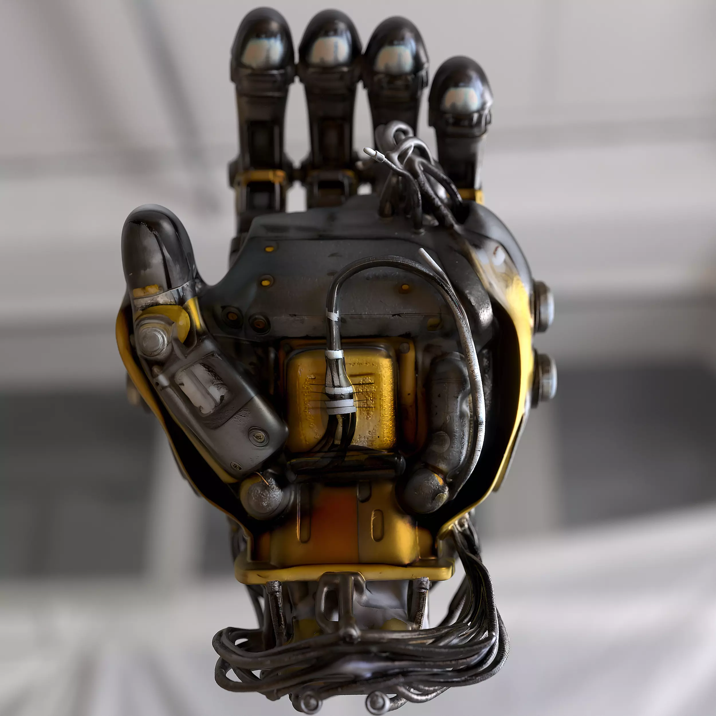 Robotic Industrial Hand 3D model_4