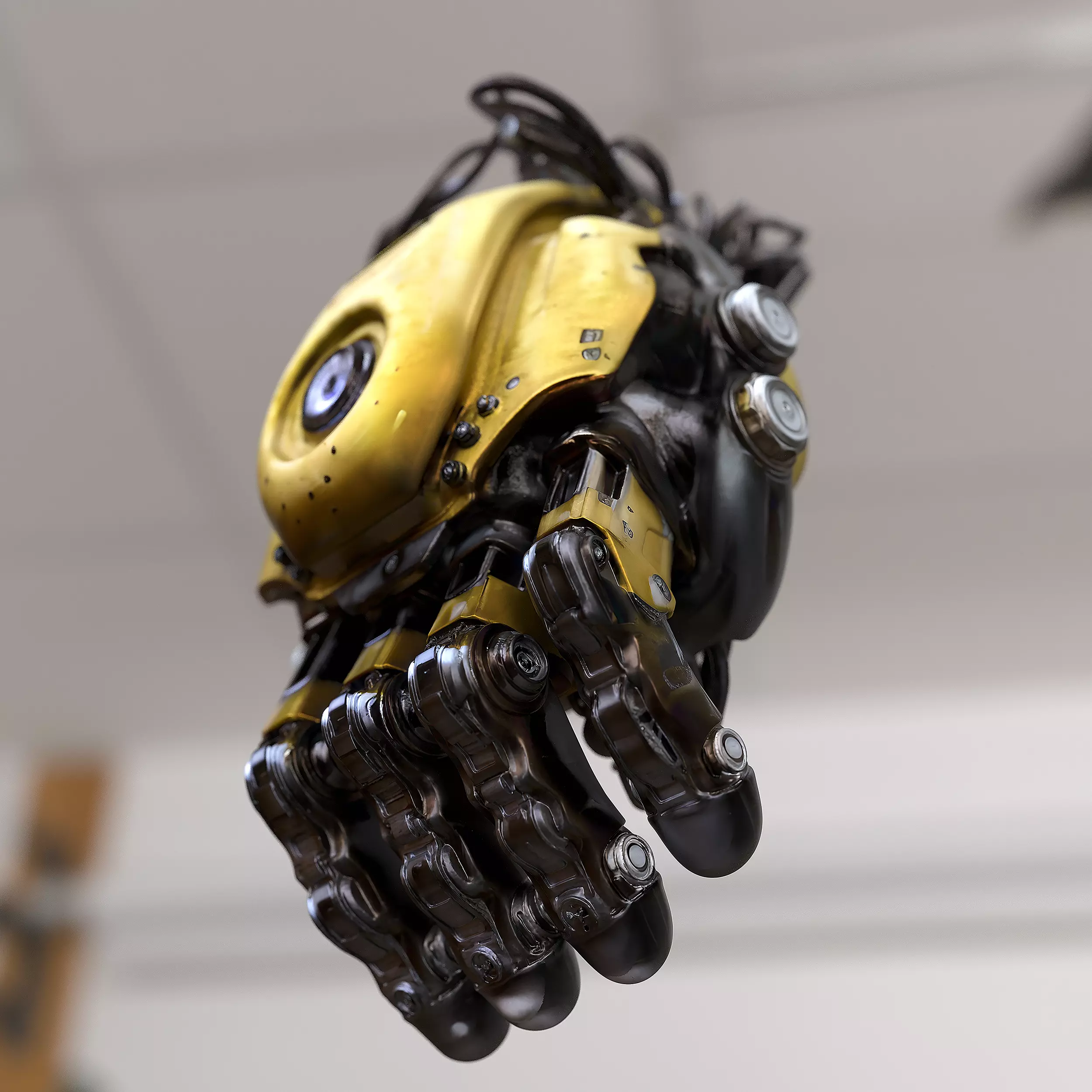 Robotic Industrial Hand 3D model_1