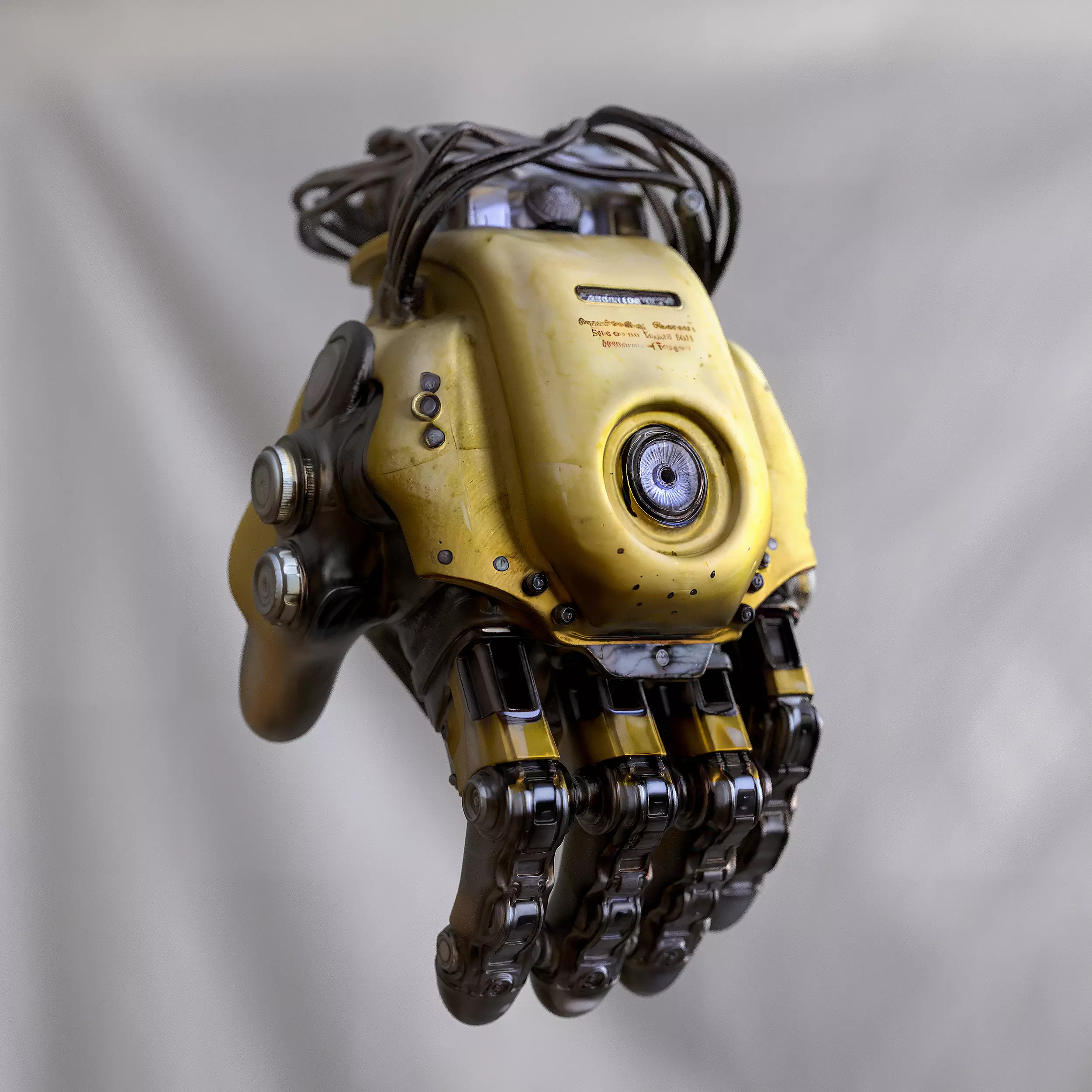 Robotic Industrial Hand 3D model_2