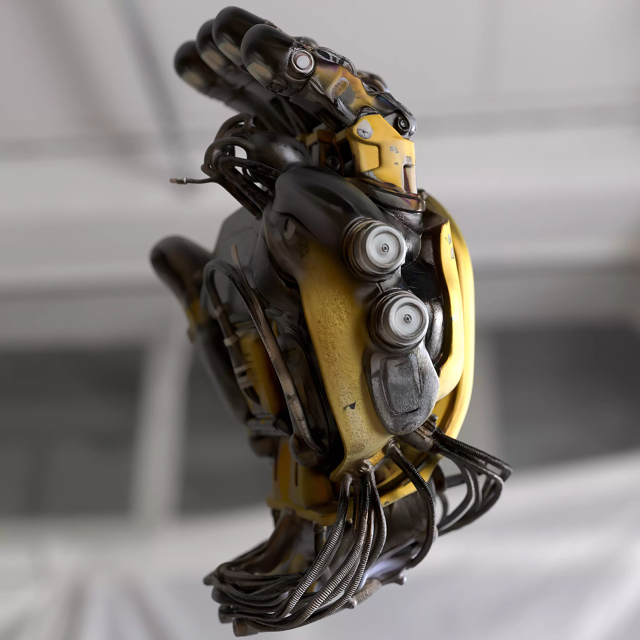 Robotic Industrial Hand 3D model_6