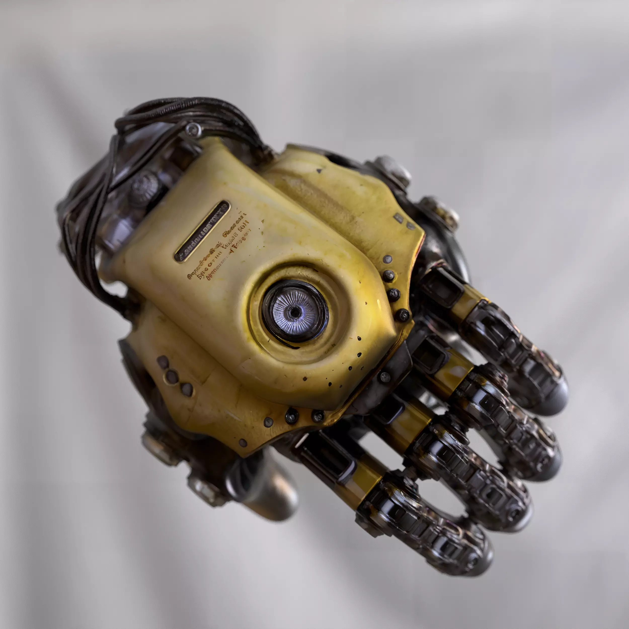 Robotic Industrial Hand 3D model_3