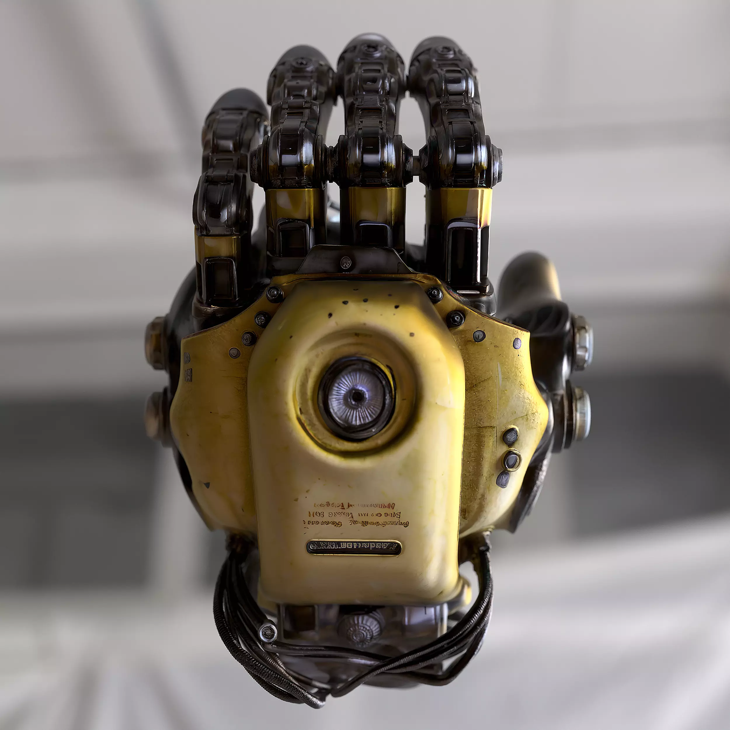 Robotic Industrial Hand 3D model_0