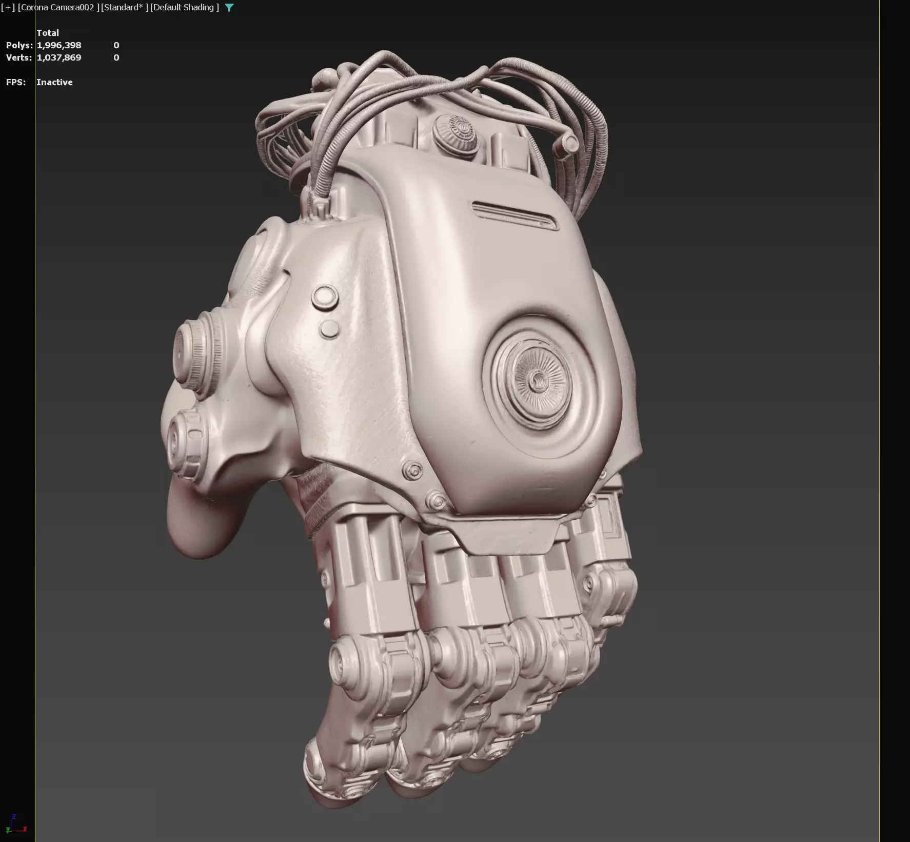 Robotic Industrial Hand 3D model_8