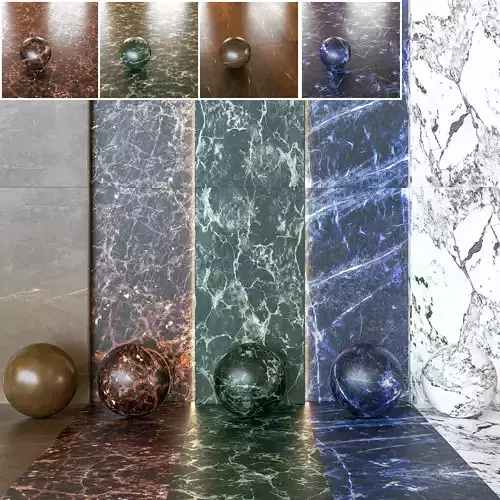 Marazzi Allmarble Vol 1 - Marble Wall - Floor Tiles -Set of 19