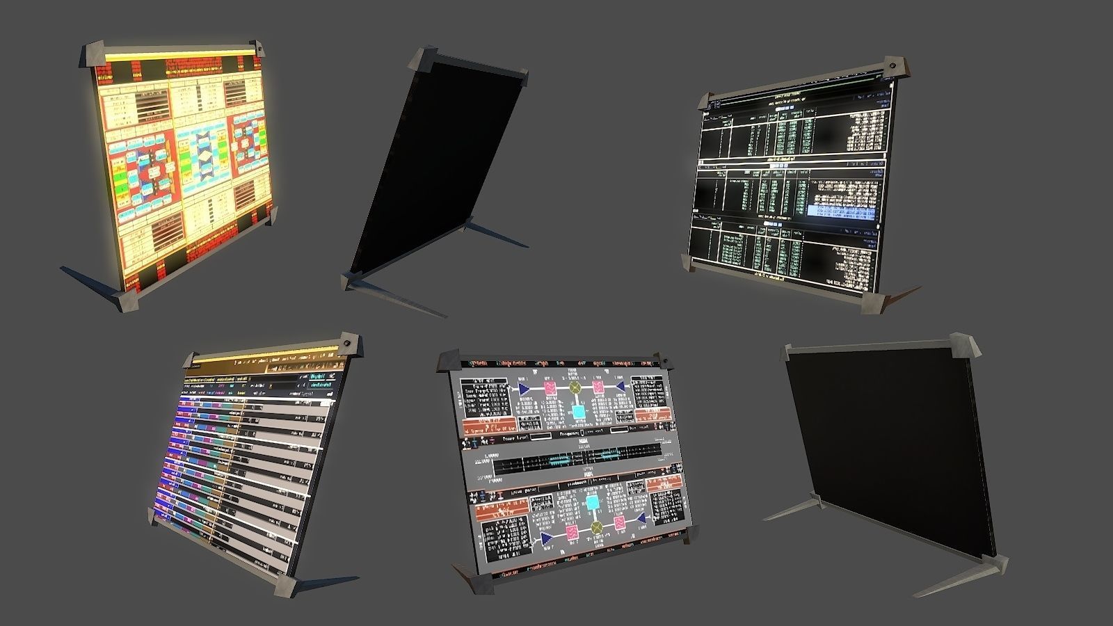 Protogenetic Subculture Lowpoly Gameready Cyberpunk Collection Low-poly 3D model_9