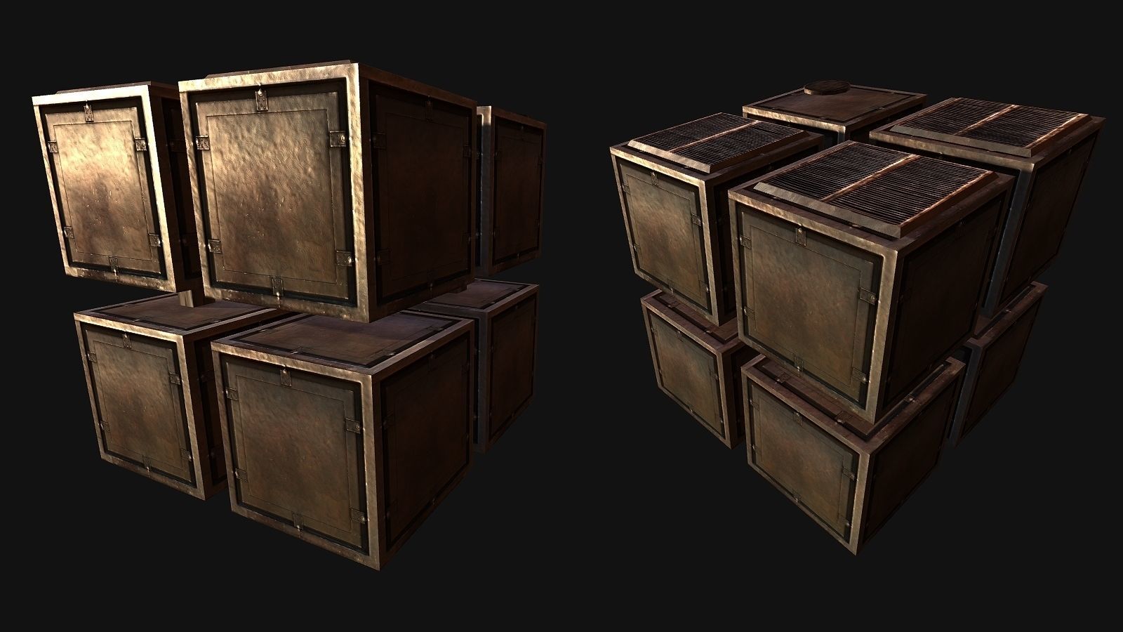 Protogenetic Subculture Lowpoly Gameready Cyberpunk Collection Low-poly 3D model_24