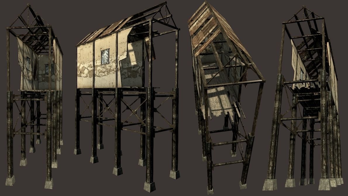 Protogenetic Subculture Lowpoly Gameready Cyberpunk Collection Low-poly 3D model_23