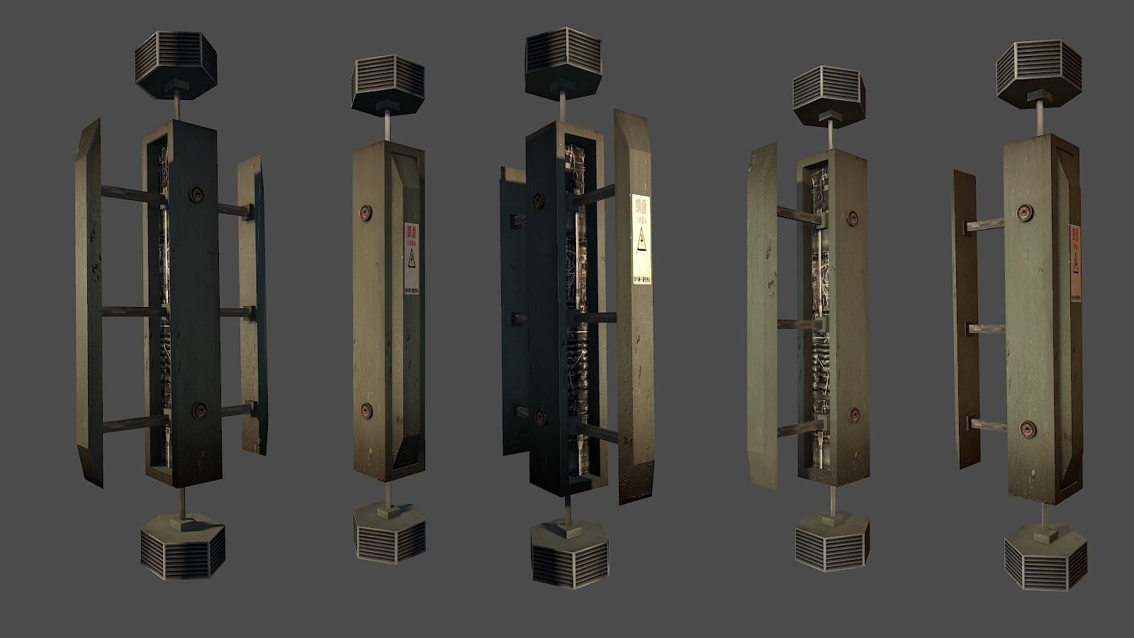 Protogenetic Subculture Lowpoly Gameready Cyberpunk Collection Low-poly 3D model_11