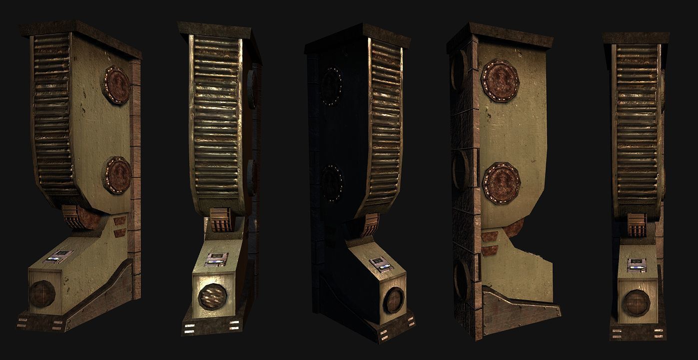 Protogenetic Subculture Lowpoly Gameready Cyberpunk Collection Low-poly 3D model_17