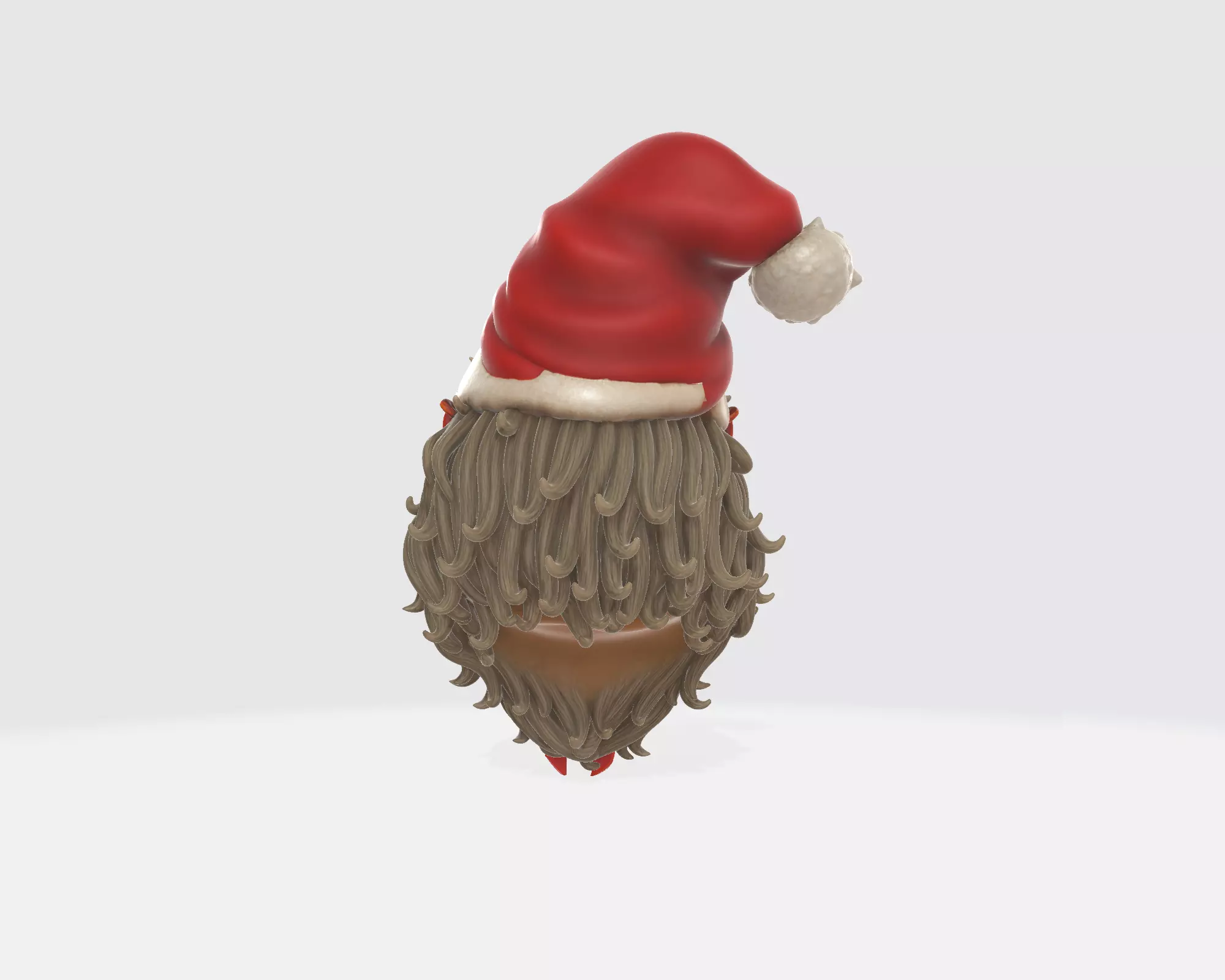 Evil Santa Demon Head Horror Christmas Krampus  3D print model_6