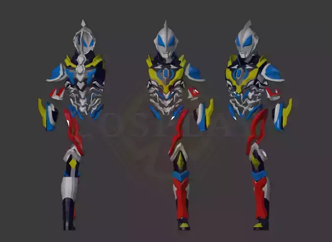 Ultraman Geed Galaxy Rising Armor Pepakura Foam Unfold