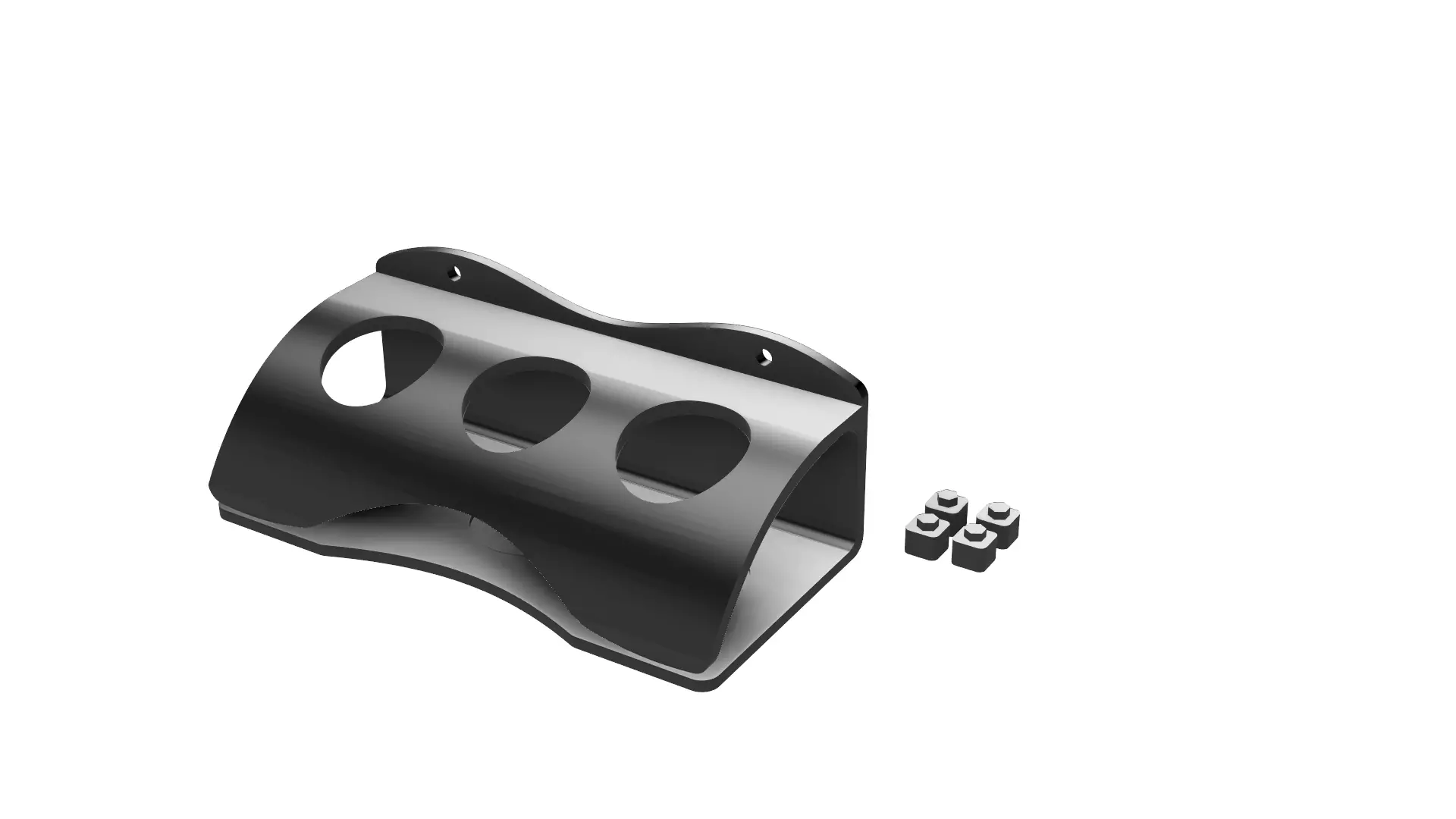 3D printable shampoo bottle holder with removable legs 3D print model