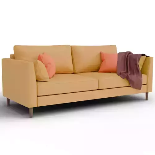 Modern 2-Seater Fabric Sofa