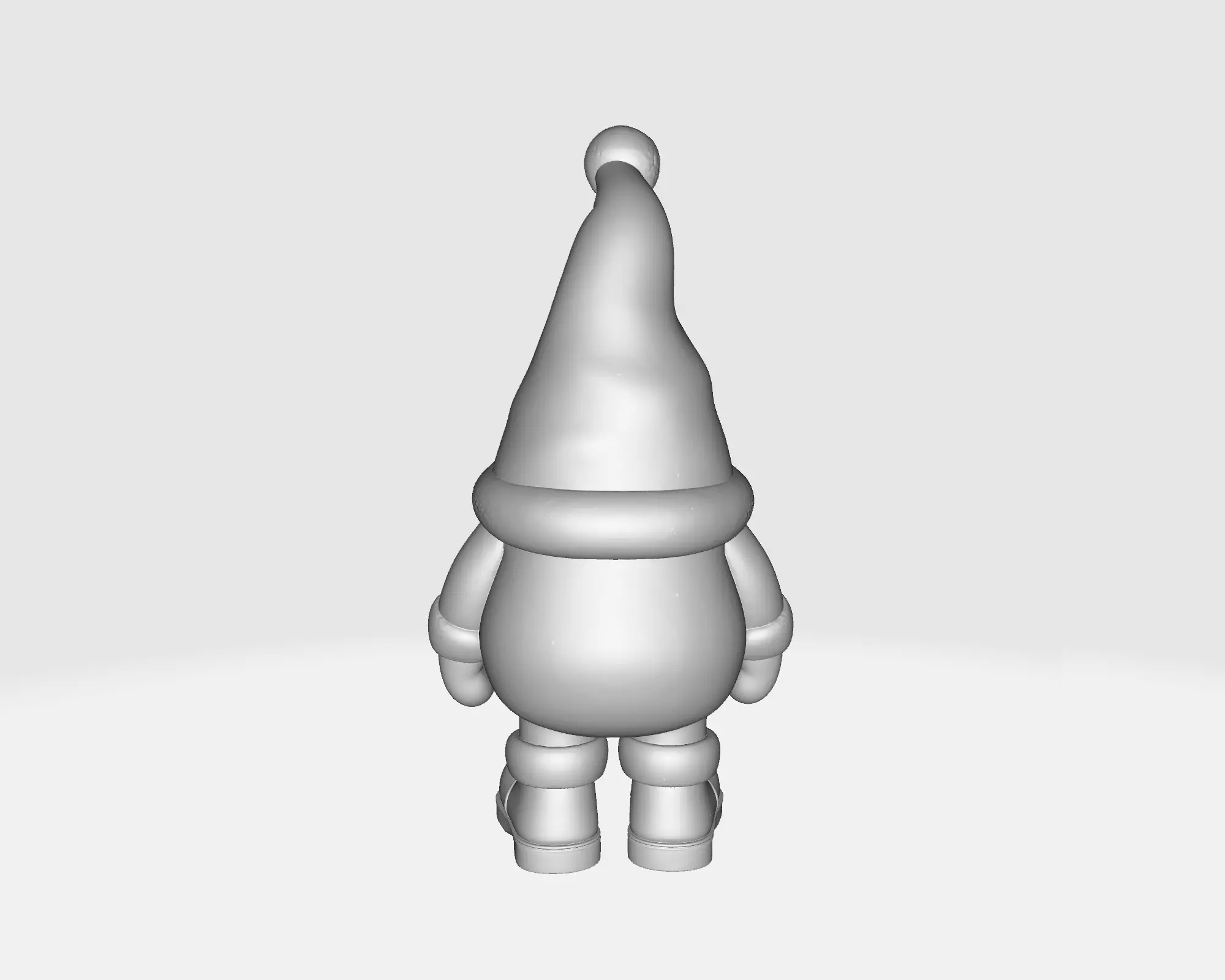 Adorable Christmas Gnome Santa Gnome Figurine 3D print model_8