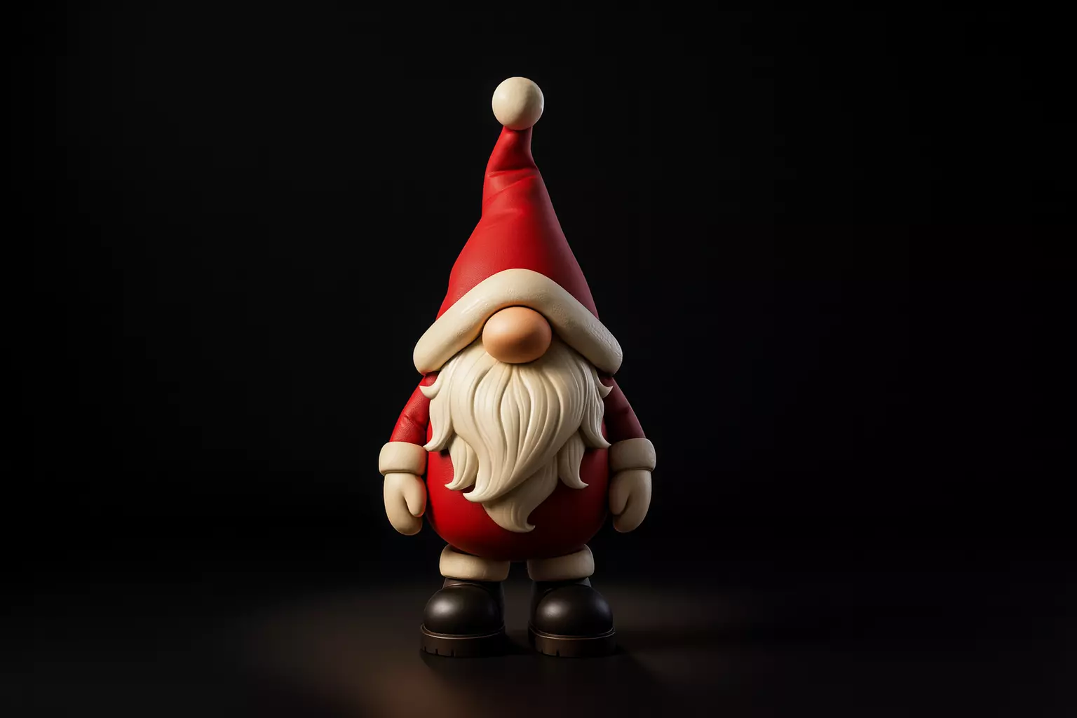 Adorable Christmas Gnome Santa Gnome Figurine 3D print model_0