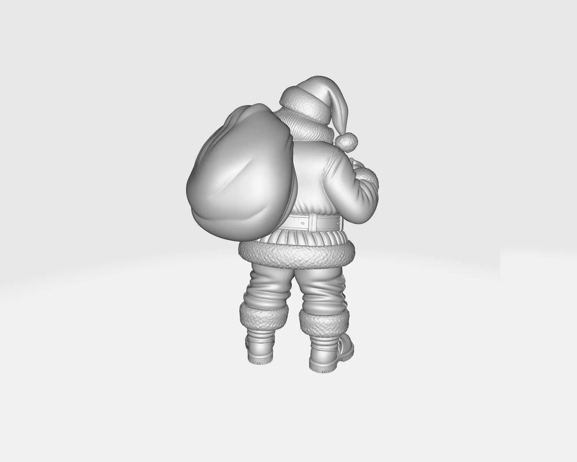 Santa Claus Figurine Christmas Decoration Holiday Santa  3D print model_8