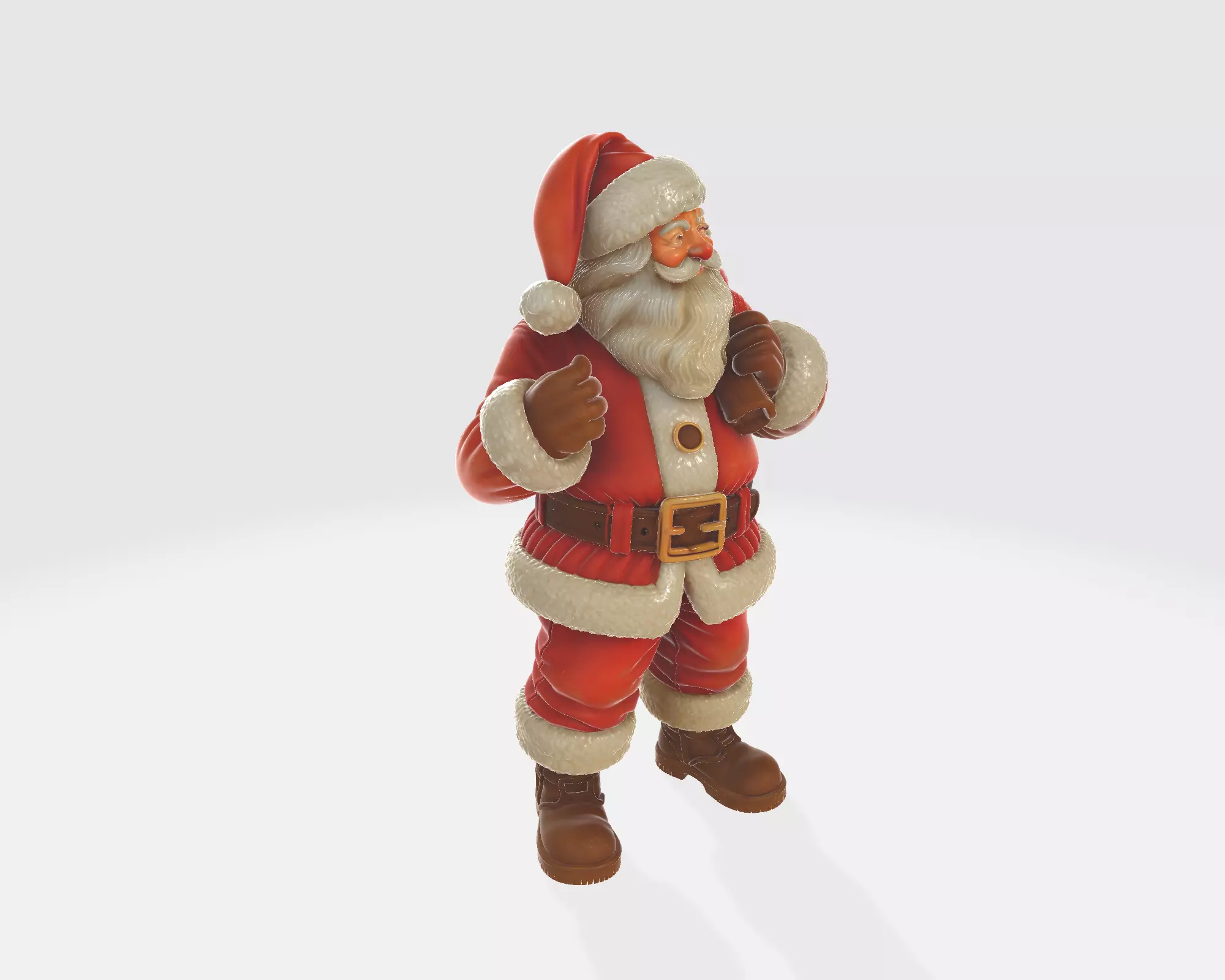 Santa Claus Figurine Christmas Decoration Holiday Santa  3D print model_5