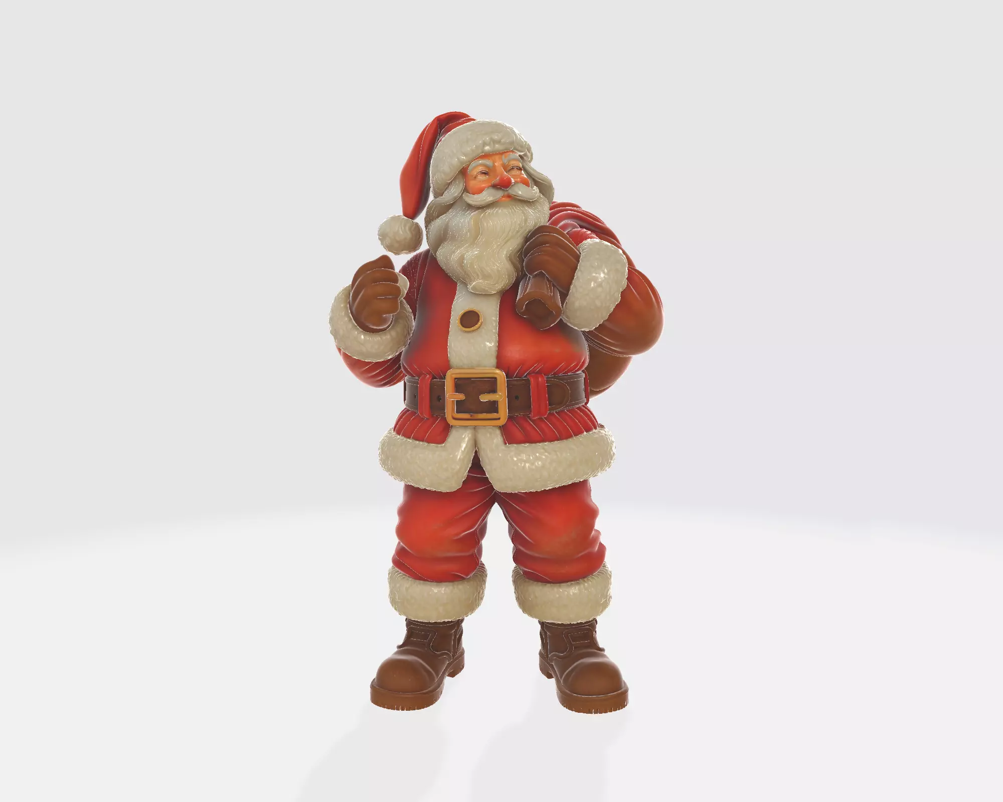 Santa Claus Figurine Christmas Decoration Holiday Santa  3D print model_2