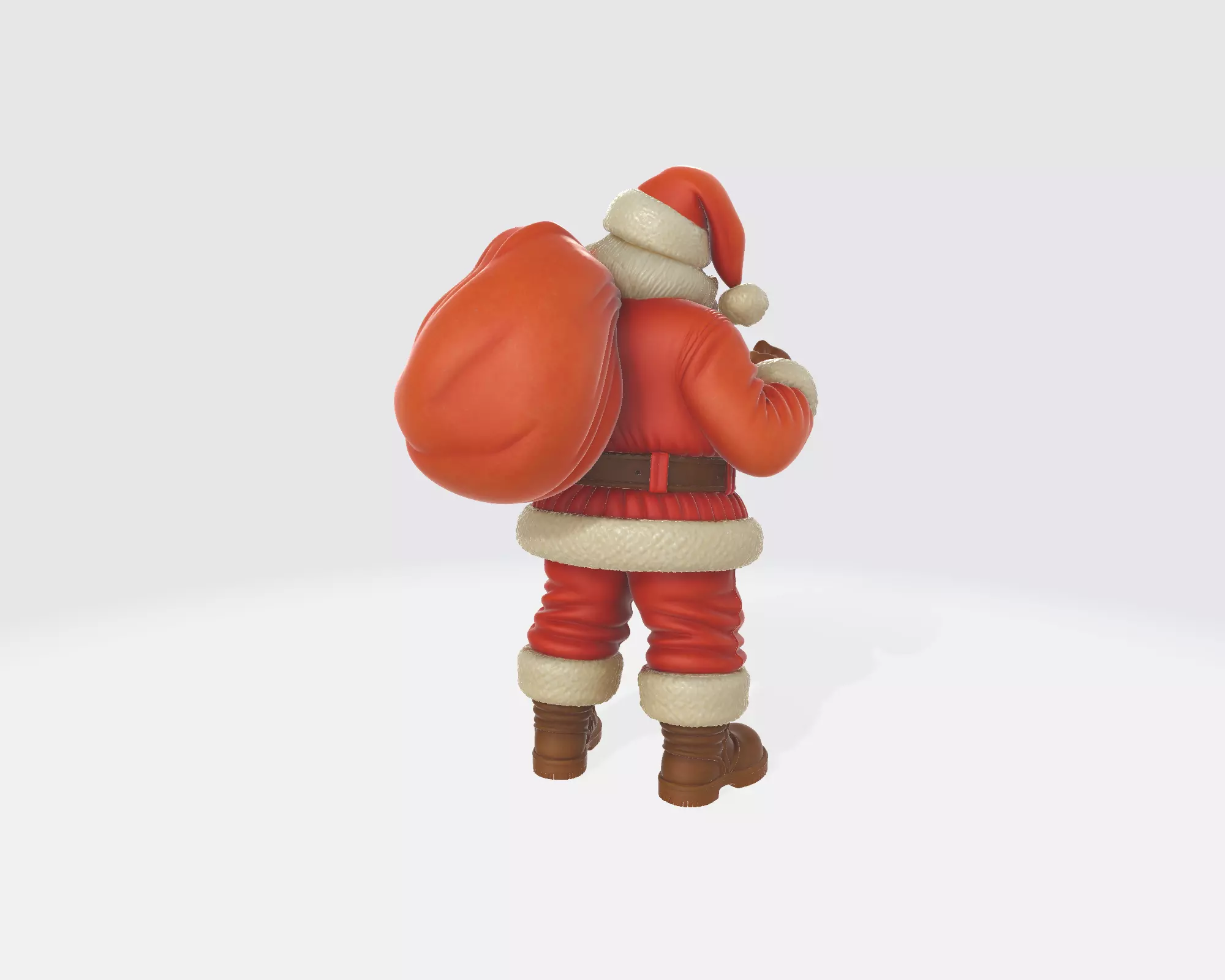 Santa Claus Figurine Christmas Decoration Holiday Santa  3D print model_4