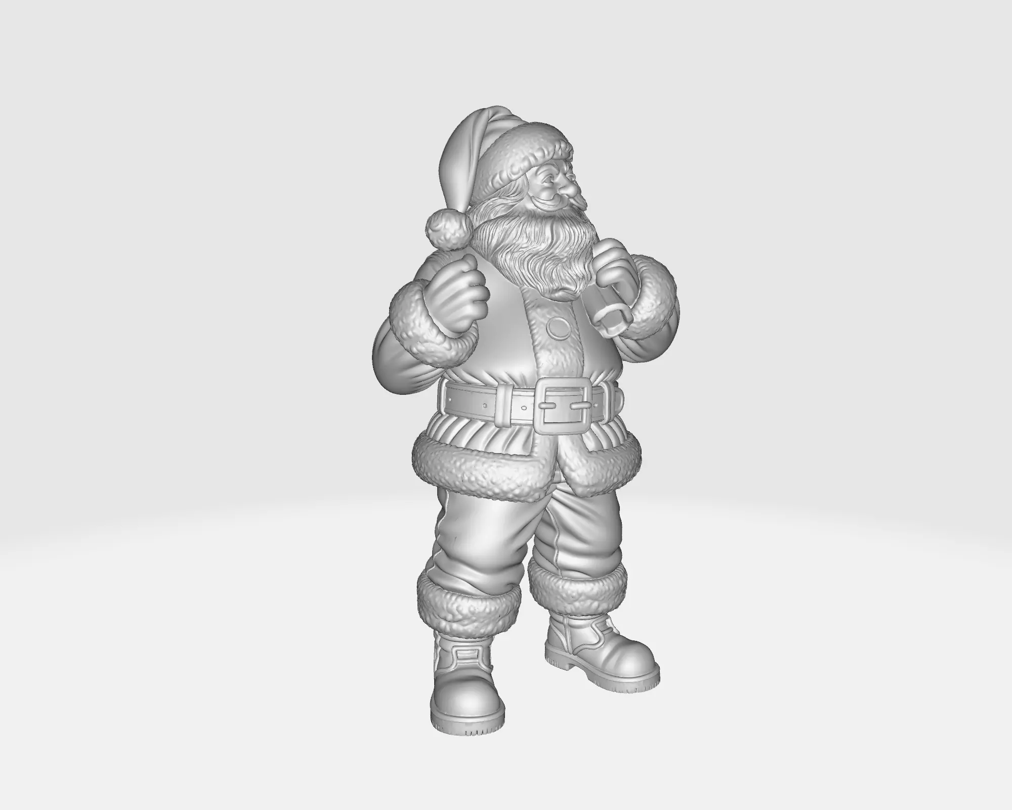 Santa Claus Figurine Christmas Decoration Holiday Santa  3D print model_1