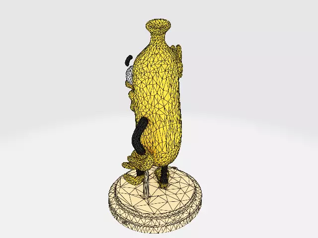 Banana Buddy  LowPoly 3d model 3D print model_32