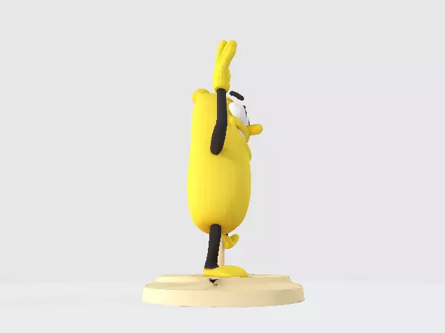 Banana Buddy  LowPoly 3d model 3D print model_22